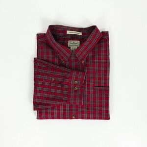 L.L. Bean Wrinkle Resistant Plaid Button-Down | XXL Regular